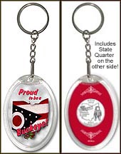 Ohio - Proud to be a Buckeye Keychain MAIN