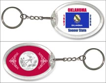 Oklahoma State Flag Keychain MAIN