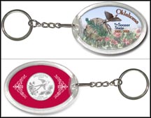Oklahoma - The Sooner State Keychain MAIN
