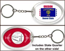 Oregon - State Flag Keychain MAIN