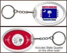 South Carolina - State Flag Keychain MAIN