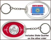 South Dakota - State Flag Keychain MAIN