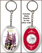 Texas - State Bird & Flower Keychain MAIN