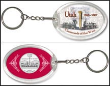 Utah - Crossroads Of The West Keychain MAIN