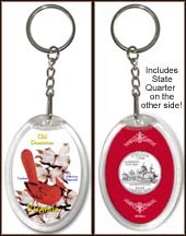 Virginia - State Bird & Flower Keychain MAIN