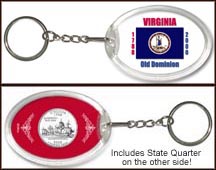 Virginia - State Flag Keychain MAIN