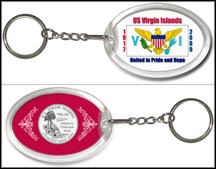 US Virgin Islands Flag Keychain MAIN