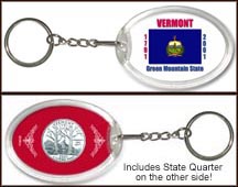 Vermont - State Flag Keychain MAIN