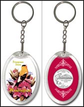 Washington - State Bird & Flower Keychain MAIN