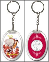 Wyoming - State Bird & Flower Keychain MAIN