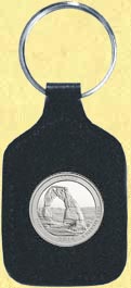 Arches National Park Quarter Leather Keyring MAIN