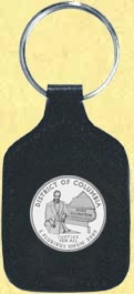 District of Columbia Quarter Leather Keyring MAIN