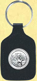 Denali National Park Quarter Leather Keyring MAIN