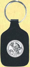 El Yunque National Forest Quarter Leather Keyring MAIN