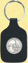 Everglades National Park Quarter Leather Keyring MAIN