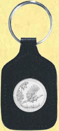 Kisatchie National Forest Quarter Leather Keyring MAIN