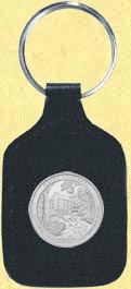 Ozark National Scenic Riverways Quarter Leather Keyring MAIN