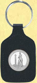 Perry's Victory and International Peace Memorial Quarter Leather Keyring MAIN