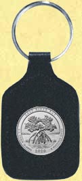 Salt River Bay National Historical Park and Ecological Preserve Quarter Leather Keyring MAIN
