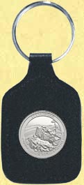 Shenandoah National Park Quarter Leather Keyring MAIN