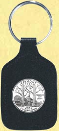 Vermont Quarter Leather Keyring MAIN