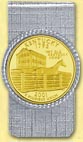Kentucky Quarter Money Clip - with Gold Plated State Quarter MAIN