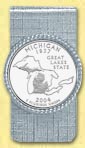 Michigan Quarter Money Clip MAIN
