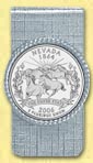 Nevada Quarter Money Clip MAIN