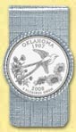 Oklahoma Quarter Money Clip MAIN