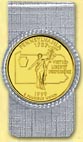 Pennsylvania Quarter Money Clip - with Gold Plated State Quarter MAIN