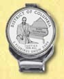 District of Columbia Quarter Deluxe Money Clip MAIN