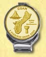 Guam Quarter Deluxe Money Clip - with Gold Plated Territorial Quarter MAIN