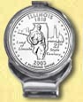 Illinois Quarter Deluxe Money Clip MAIN