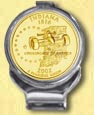 Indiana Quarter Deluxe Money Clip - with Gold Plated State Quarter MAIN