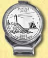 Maine Quarter Deluxe Money Clip MAIN