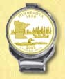 Minnesota Quarter Deluxe Money Clip - with Gold Plated State Quarter MAIN