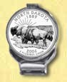 North Dakota Quarter Deluxe Money Clip MAIN