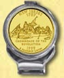 New Jersey Quarter Deluxe Money Clip - with Gold Plated State Quarter MAIN