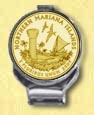 Northern Mariana Islands Quarter Deluxe Money Clip - with Gold Plated Territorial Quarter MAIN