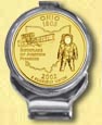 Ohio Quarter Deluxe Money Clip - with Gold Plated State Quarter MAIN