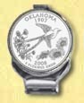 Oklahoma Quarter Deluxe Money Clip MAIN