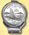Rhode Island Quarter Deluxe Money Clip MAIN