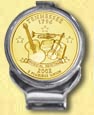 Tennessee Quarter Deluxe Money Clip - with Gold Plated State Quarter MAIN