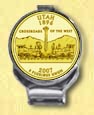 Utah Quarter Deluxe Money Clip - with Gold Plated State Quarter MAIN