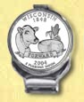 Wisconsin Quarter Deluxe Money Clip MAIN