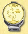 Wyoming Quarter Deluxe Money Clip - with Gold Plated State Quarter MAIN