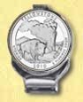 Yellowstone National Park Quarter Deluxe Money Clip MAIN
