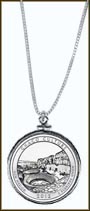 Chaco Culture National Historical Park Quarter Sterling Silver Necklace MAIN
