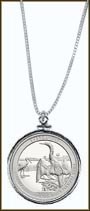 Everglades National Park Quarter Sterling Silver Necklace MAIN