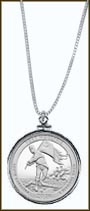 Fort Moultrie (Fort Sumter National Monument) Quarter Sterling Silver Necklace MAIN